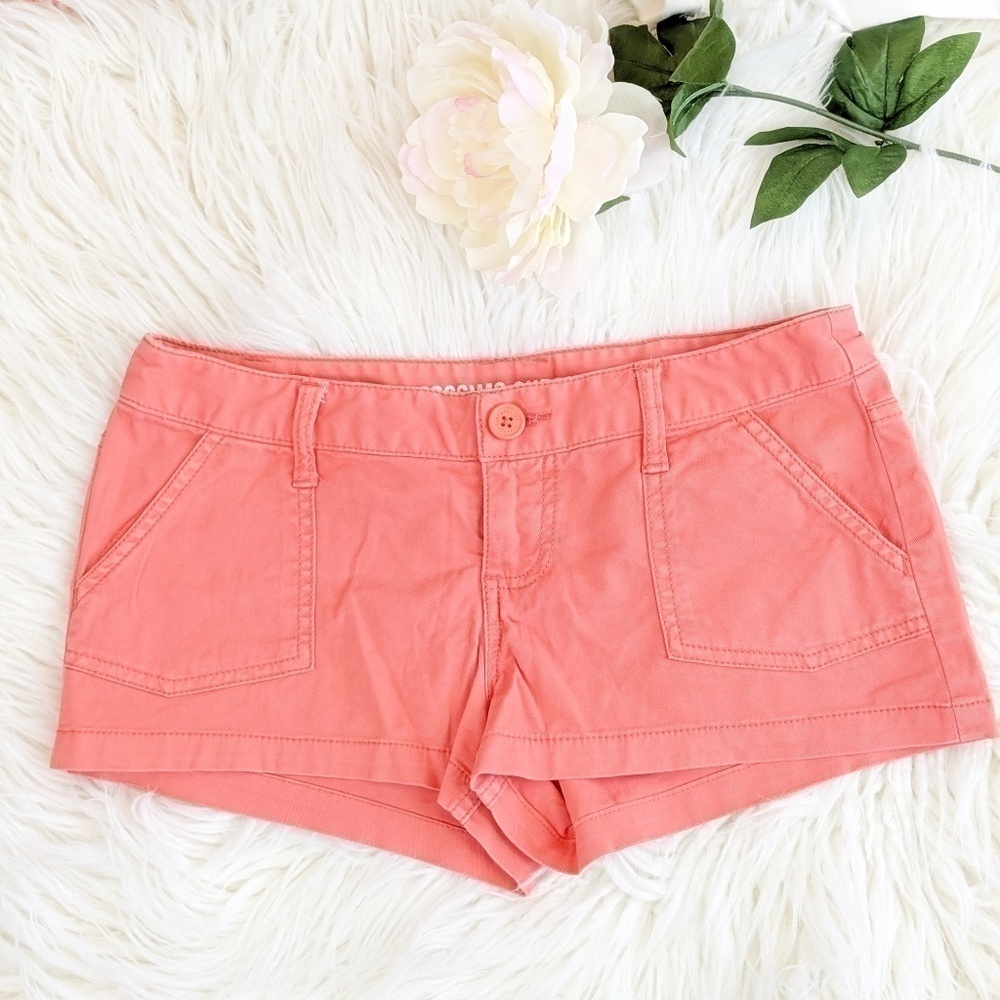 Mossimo Supply Co Orange short summer shorts Sz 5 Womens low rise Y2K‎ 90s